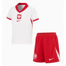 Polen Heimtrikot EM 2024 Kurzarm (+ kurze hosen)